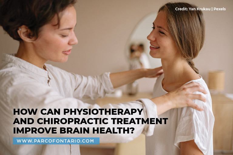 How can physiotherapy and chiropractic treatment improve brain health?