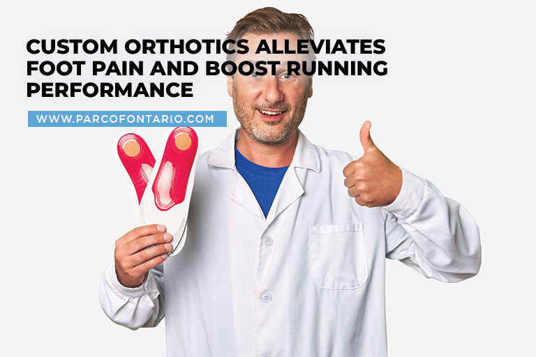 Custom orthotics alleviates foot pain and boost running performance