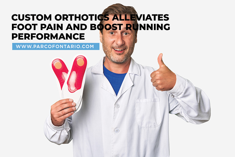 Custom orthotics alleviates foot pain and boost running performance