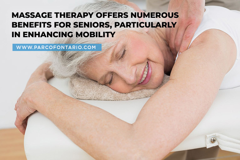 Massage therapy offers numerous benefits for seniors, particularly in enhancing mobility