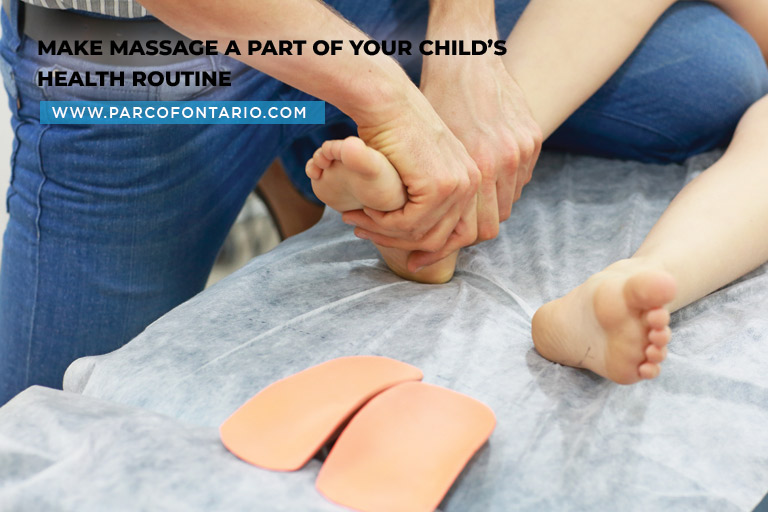 Make massage a part of your child’s health routine