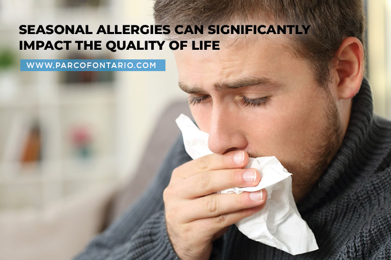 Seasonal allergies can significantly impact the quality of life