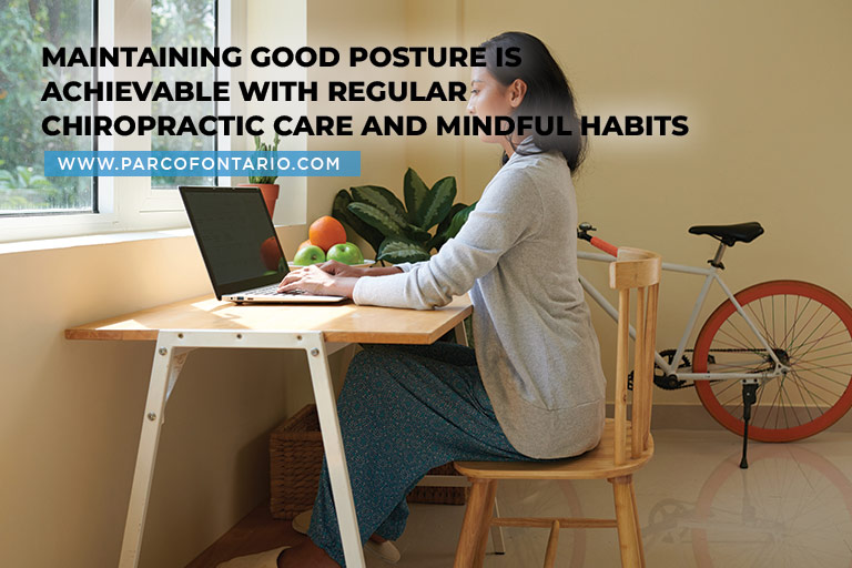 Maintaining good posture is achievable with regular chiropractic care and mindful habits