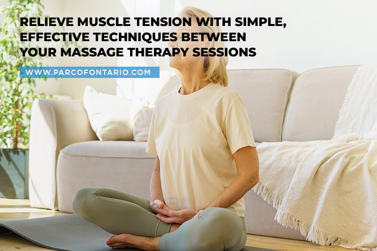 Relieve muscle tension with simple, effective techniques between your massage therapy sessions