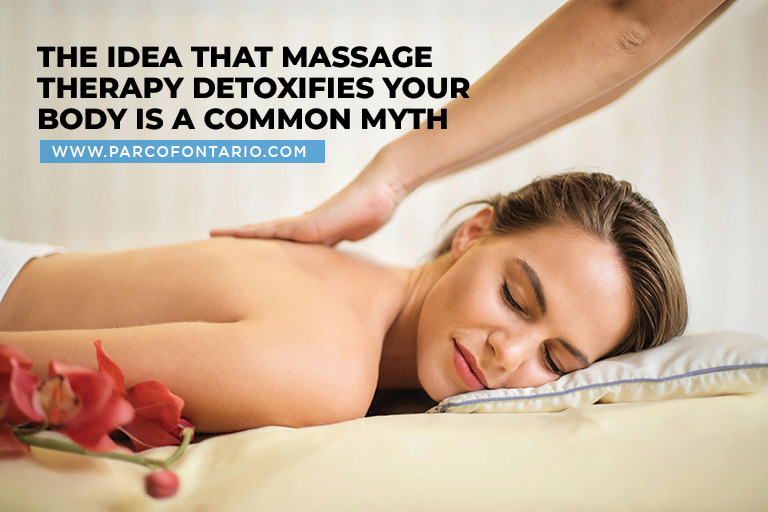 The idea that massage therapy detoxifies your body is a common myth