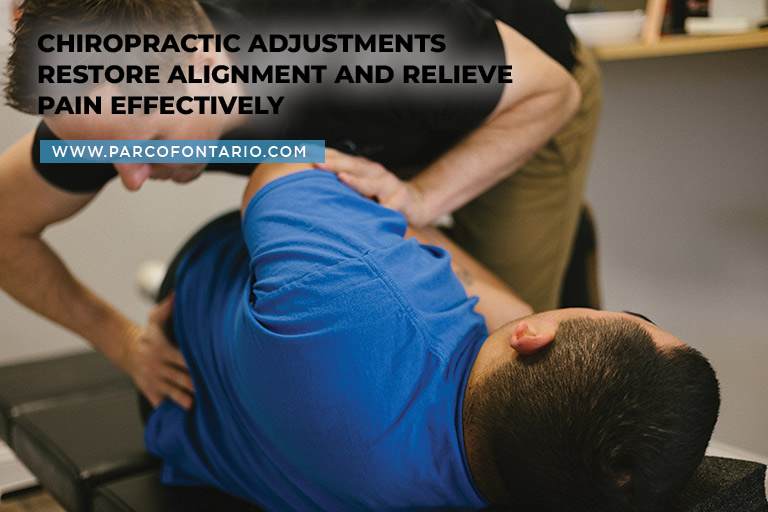 Chiropractic adjustments restore alignment and relieve pain effectively