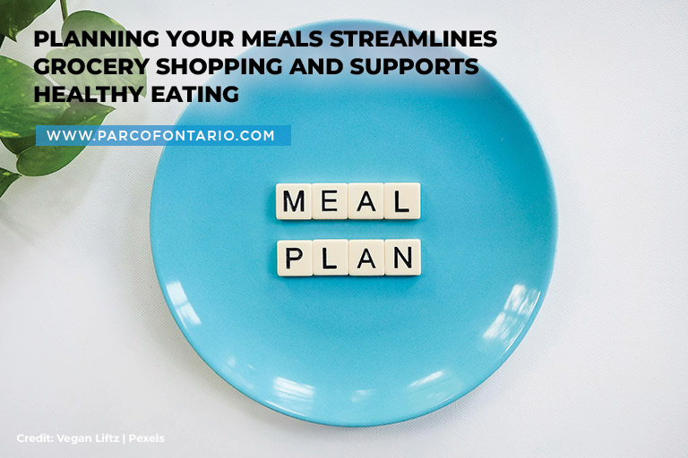 Planning your meals streamlines grocery shopping and supports healthy eating